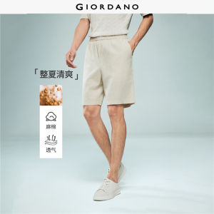 Giordano Beau Monde Men Men Elastic Waist Shorts Free Shipping 13106218