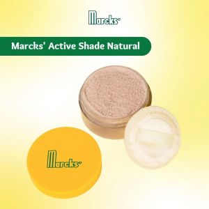 MARCKS Active Powder 20gr || Bedak Tabur Marcks || Natural || Bedak Marcks` Active Creme