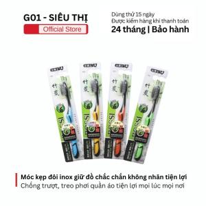Bàn chải than tre hoạt tính Bossi 921 lông mềm mịn sạch sâu hỗ trợ trắng răng tiện lợi khi sử dụng