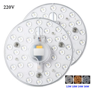 36W 24W 18W 12W LED Ring Ceiling Light Replacement Round Module Source Lamp Magnetic panel Board AC 220V for Indoor Living room bedroom kitchen washroom Decorative lighting