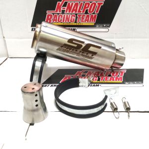 KNALPOT SLINCER SC PROJECT LENGKAP DB KILER NINJA 250 FI CBR VIXION R15 GSX SATRIA MODIF RACING