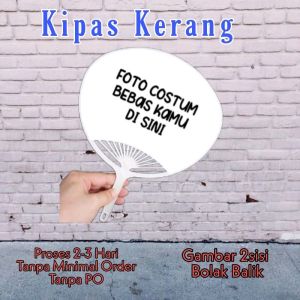 Kipas Kerang CUSTOM GAMBAR 2 SISI BEBAS DENGAN GAMBAR SESUAI KEINGINANMU