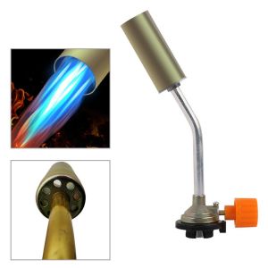 Adjustable Portable Blow Torch Flame Gas Welding Torch Head Nozzle Butane Torch for Welding and Outdoor camping BBQ
