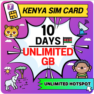 J Travel【 Kenya SIM Card 】Tanzania SIM Card Unlimited Hotspot Travel Prepaid SIM Card 肯亚上网卡 simkad