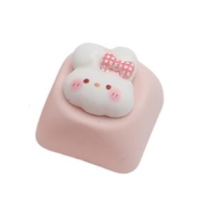Lovely Cartoon Resin Keycaps 3D Art Mechanical Keyboards Accessories Decorative Color Scheme