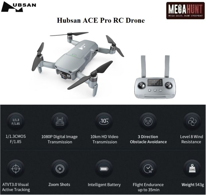 Hubsan ACE Pro GPS 10KM FPV with Obstacles Avoidance 4K 30fps Camera