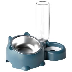 ER52858 Anti-slip Cat Water Dispenser Automatic Water Refill Removable Automatic Drinking Bottle Durable Detachable Dual-purpose Pet Bowl Pet Supplies