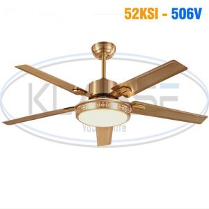 Quạt Trần DC 6 Số Tiết Kiệm Điện 3 Chế Độ Đèn LED có điều khiển từ xa