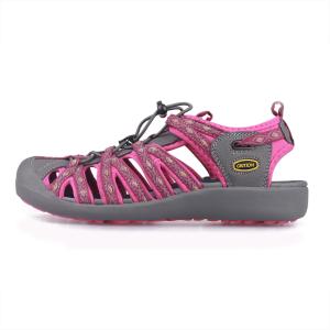 GRITION Pink Womens Sandals Fashion Design Pink Sandals Breathable and Wear-resistant Mesh Sandals