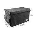 For Audi Storage Box with Lid，Luxury Alcantara Storage Box Car Trunk Organizer For Audi A3 A4 A6 Q2 Q3 Q5 Q7 Universal. 