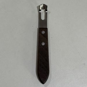 YOUSHI TOP Thép không gỉ Dụng cụ gọt vỏ chanh Chống ăn mòn Hướng dẫn sử dụng Dụng cụ gọt trái cây Dụng cụ nhà bếp Tay cầm gỗ Dụng cụ bào phô mai Đồ dùng ngoài trời