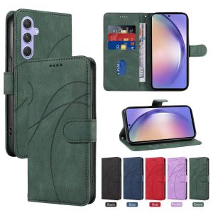 เคสโทรศัพท์ Samsung A16 Galaxy A56 A55 A35 A26 A25 A06 A05 A05S A15 5G เคส Samsung A36 A55 4G เคสช่องเสียบบัตรกระเป๋าสตางค์หนังแม่เหล็กเคสเคสแบบพับปิดได้แฟชั่นเคส