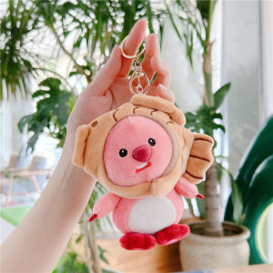 GANTUNGAN KUNCI LOOPY PORORO LUCU GANTUGAN TAS BONEKA BULU LEMBUT KEYCHAIN PLUSH BAG CHARM FLUFFY