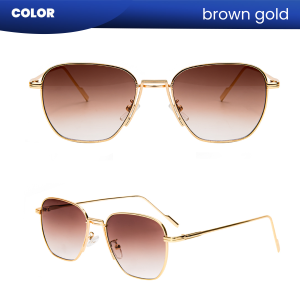 IOOI Eyewear Kacamata Hitam Sunglasses Bulat MetalPC Fashion Casual UV Protection Pria Wanita 80-651