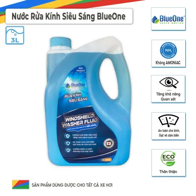 Nước rửa kính Ô Tô Siêu sáng BlueOne Windsheild Washer Fluid 3L