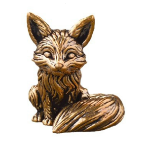 Brass Foxes Statues Perfect For Living Room Bedroom Or Study Decoration Foxes Sculptures