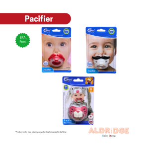 Coral Babies Silicone Orthodontic Pacifier with Cover BPA Free | Adorable Rabbit Red Lips Mustache design for Infants