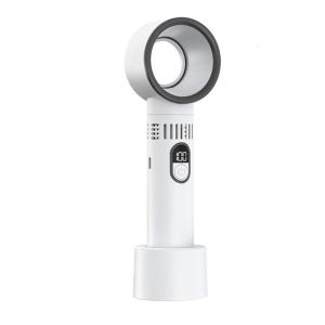 พัดลมโต๊ะขนาดเล็กพัดลมเดินทางพัดลมทำความเย็นอากาศจอแสดงผลแบบดิจิตอลพัดลมขนาดเล็กพัดลมมือถือเงียบพร้อมพื้นผิว ABS ขนาดใหญ่