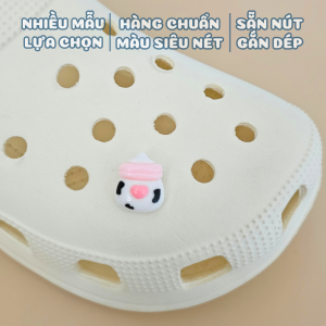 Charm gắn dép A122 mẫu đa dạng sticker gắn dép sục mẫu phụ kiện trang trí charm dép