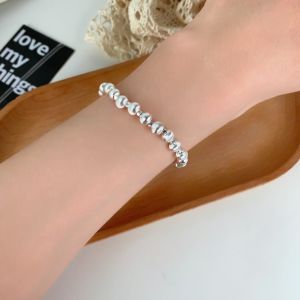 New brushed cats eye laser bead bracelet womens fashion temperament light luxury niche high-end feeling collarbone chain girl feeling