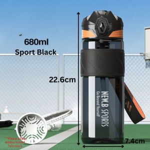 Dual style Tritan sport water bottle one hand operation