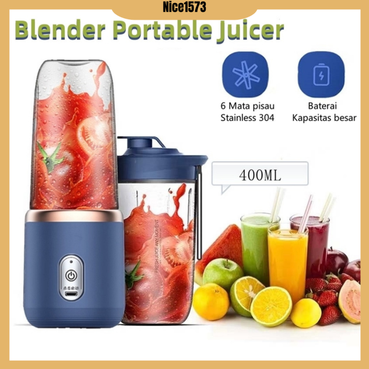 Nice Blender Portable Mini Juicer Mata Pisau Ml Blander Jus