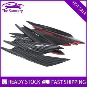 Samurry ✨Hot Sale✨ 4Pcs Carbon Fiber Car Bumper Fin Canard Splitter Diffuser Spoiler Air knife
