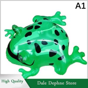 [Dale Dephne] ของเล่นรูปสัตว์เป่าลมรูปกบกระโดดได้สีเขียวเรืองแสงได้ของเล่นรูปสัตว์รูปคางคกสำหรับงานเลี้ยงวันเกิดของตกแต่งงานแต่งงาน