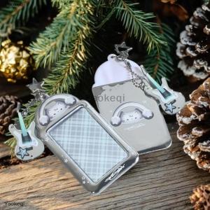 [COD] Yaokeqi Kawaii 3 Inch Photocard Holder Bag Pendant Photo Frame Picture Display Stand Card Holder Student Keychain For Bag