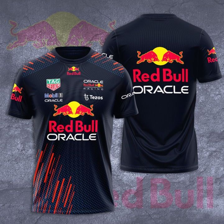 COD Summer Men T shirts Oracle Red Bull Motogp Racing Mobil 1 Tag