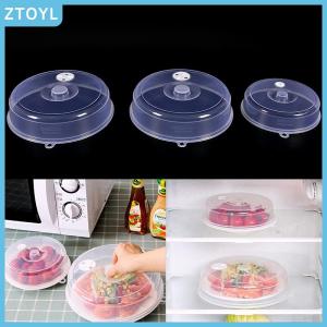 ZTOYL Clear Microwave Plate Cover Food Dish Lid Ventilated Steam Vent Kitchen Cooking