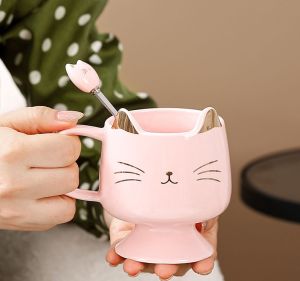 MUG KUCING V2 // BAHAN TEBAL // TAHAN PANAS // COCOK UNTUK HAMPERS