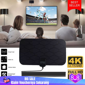 SC - PALING MURAH BISA COD Antena TV Digital TAFFWARE Gambar Super Jernih LED Indoor Outdoor DVB-T2 4K High Gain 25dB TFL-D139 Tafware Televisi Tabung Tempel Dinding Dalam Dan Luar Ruangan Alat Set-Top Box Boster antene Remot Tipi Termurah Laris