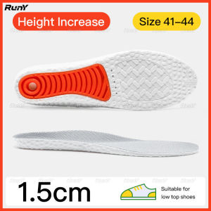 RunY 1 Pair Height Increase Insoles Soft High Elasticity Breathable Comfortable Sports Non-Slip