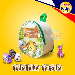 Eggy Bag | Tas Ransel Telur Kado Ultah Anak Hampers Souvenir Premium CUSTOM Desain Gratis Unik Lucu