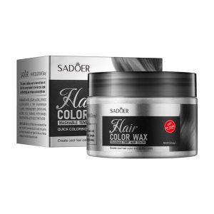 👑ES 224 SADOER Hair Color Wax Washable Create Cool Hair Color & Stylish Looks Clay Pomade 120g彩色发泥(彩色)定型造型自然蓬松发蜡