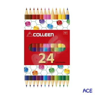 Colleen สีไม้คอลลีน 2 หัว 12 แท่ง 24 สี รุ่น787