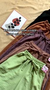 Kulot crinkle anak airflow Celana kulot anak