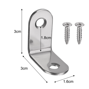 10/20 ชิ้น ขายึดมุมรูปตัวแอลสแตนเลส พร้อมสกรู / 90 องศา ขายึดชั้นวางมุมฉาก / ตัวยึดขายึดข้อต่อโลหะแบบงานหนัก