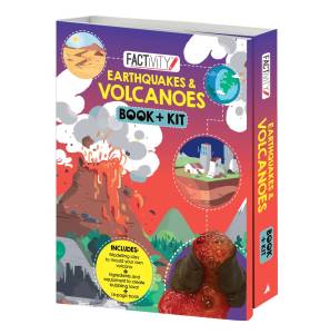 Factivity Volcano & Earthquakes Book & Kit with Diy Volcano & Lava