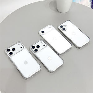 Airbag Anti Fall Crystal Phone Case for iPhone 18 Pro Max 17 Pro 17 Air 16 15 14 13 12 11 XR XS 7 8 Plus Back Slim Back Cover
