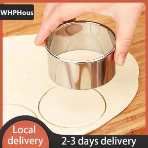 [COD] WHPHous Ship within 24 hours 3 size Stainless Steel Round Dumplings Wrappers Molds Cutter Maker Tools Cookie