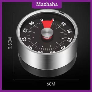Mazhaha Kitchen Timer Time Reminder 60 Minutes Magnet Round Shape Kitchen Tools Countdown Alarm Reminder Mechanical Cooking Timer
