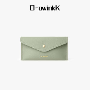 O-owinkK Large Capacity Leather Women Long Wallet Solid Colour