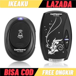 Alarm Pintu Wireless Waterproof dengan LED Indicator / Bel Rumah Tanpa Kabel Memiliki 36 Nada Suara