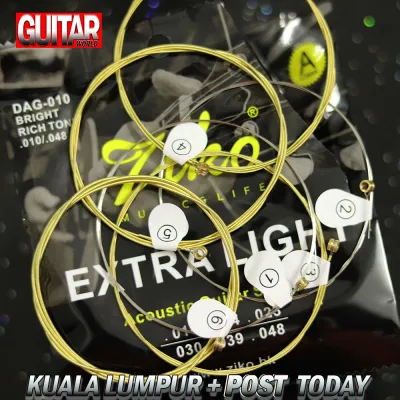 Guitar string 6 Strings Set Ziko DAG - 010 Acoustic Guitar Strings