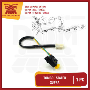 Tombol Stater Supra (PSP) Knop Saklar Stater Honda Supra Lama Plus Kabel Atau Shogun New