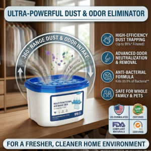 Dust Removal Magic Box Odor Eliminator Air Purifier Eliminates Dust and Odors Safe for Babies Home Use