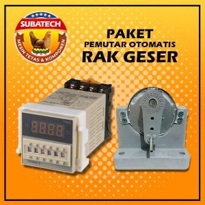 Paket Rak Geser Timer DH Mesin Tetas Telur Full Otomatis