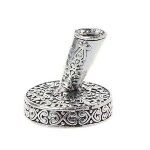 SHUSHABA Vintage European Style Desk Organizer Pen Accessories Stainless Steel Holder Fountain Pen Organizer Round Pen Holder Feather Pen Stand